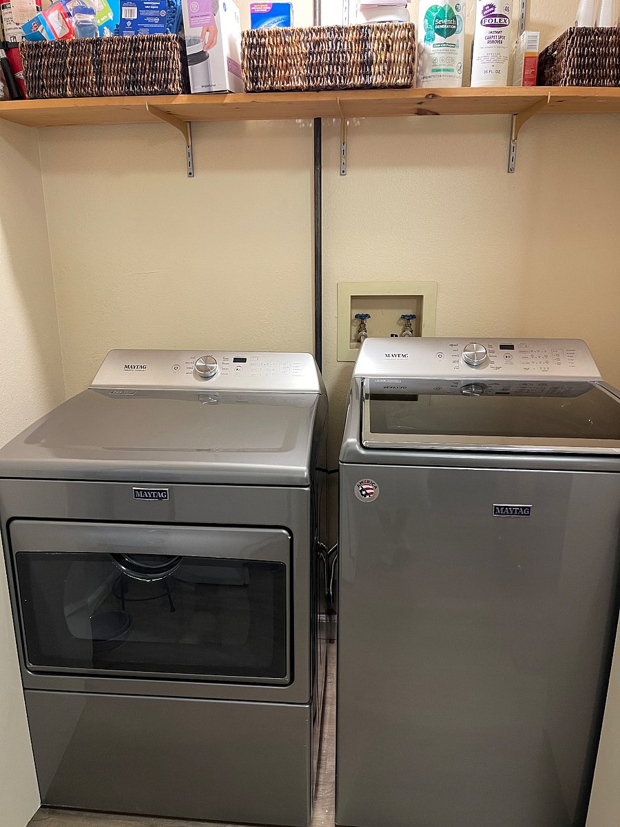Laundry area with new washer/dryer