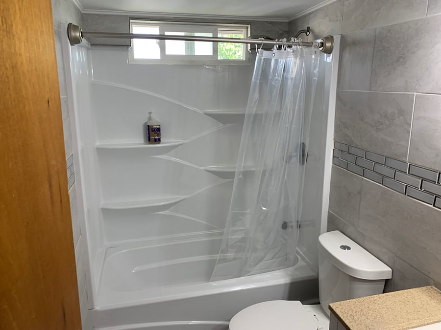 Newly renovated bathroom