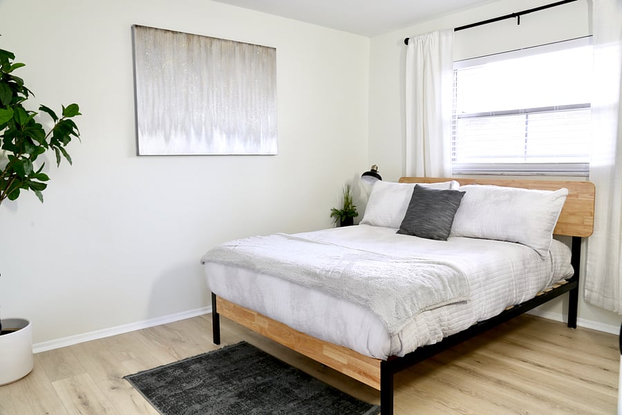 Bedroom 2 equipped with comfy hybrid queen mattress