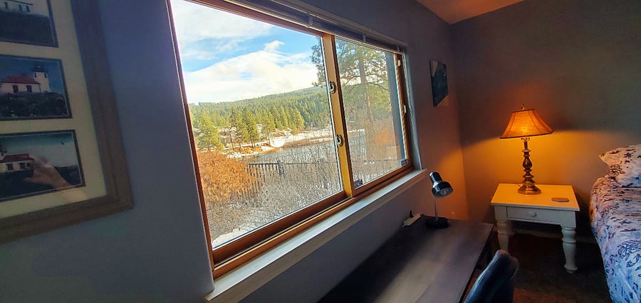 View from bedroom window