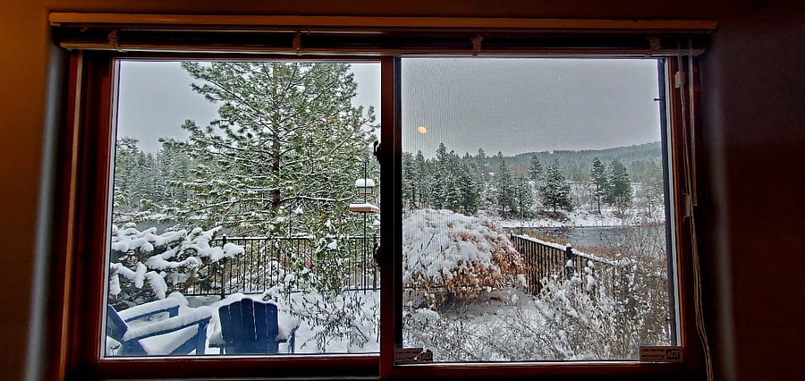 Winter view from bedroom