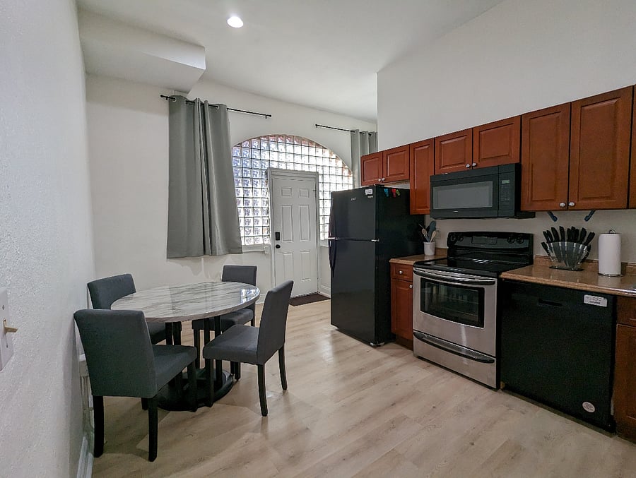 Dining area and kitchen!