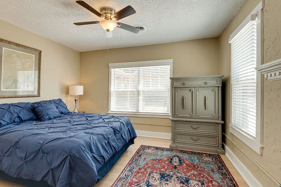 Larger Bedroom (Will Install Blackout Curtains If Requested)