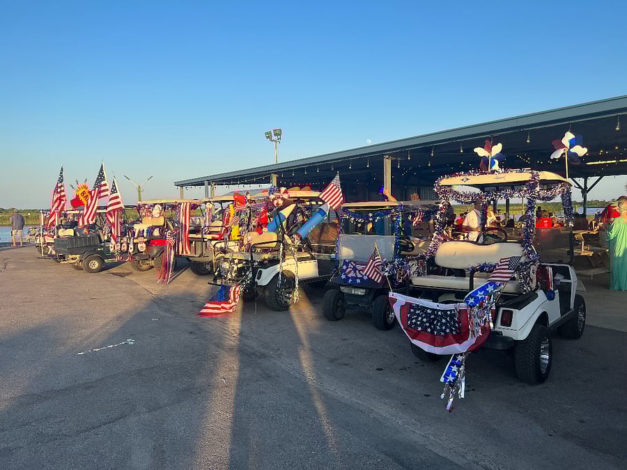 4th of July Parade at Capt. Marks. It is also a popular site for fishing tournaments.