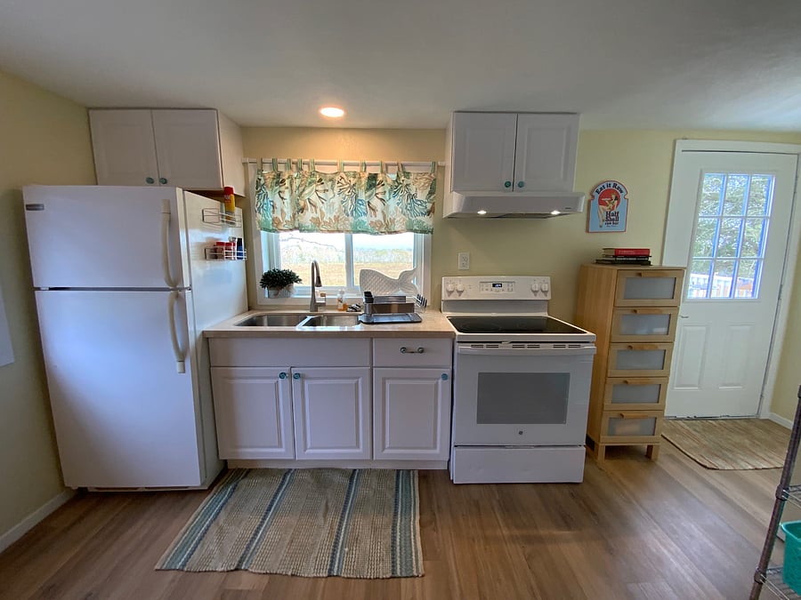 Kitchen - looks out onto the wildlife reserve