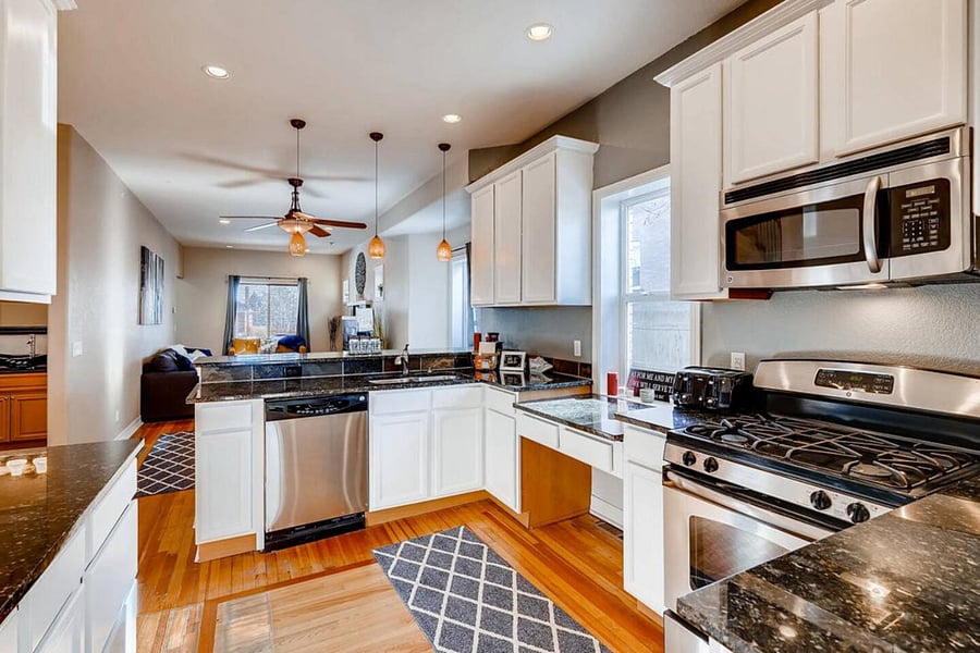 Ample Granite Counter Top Space!