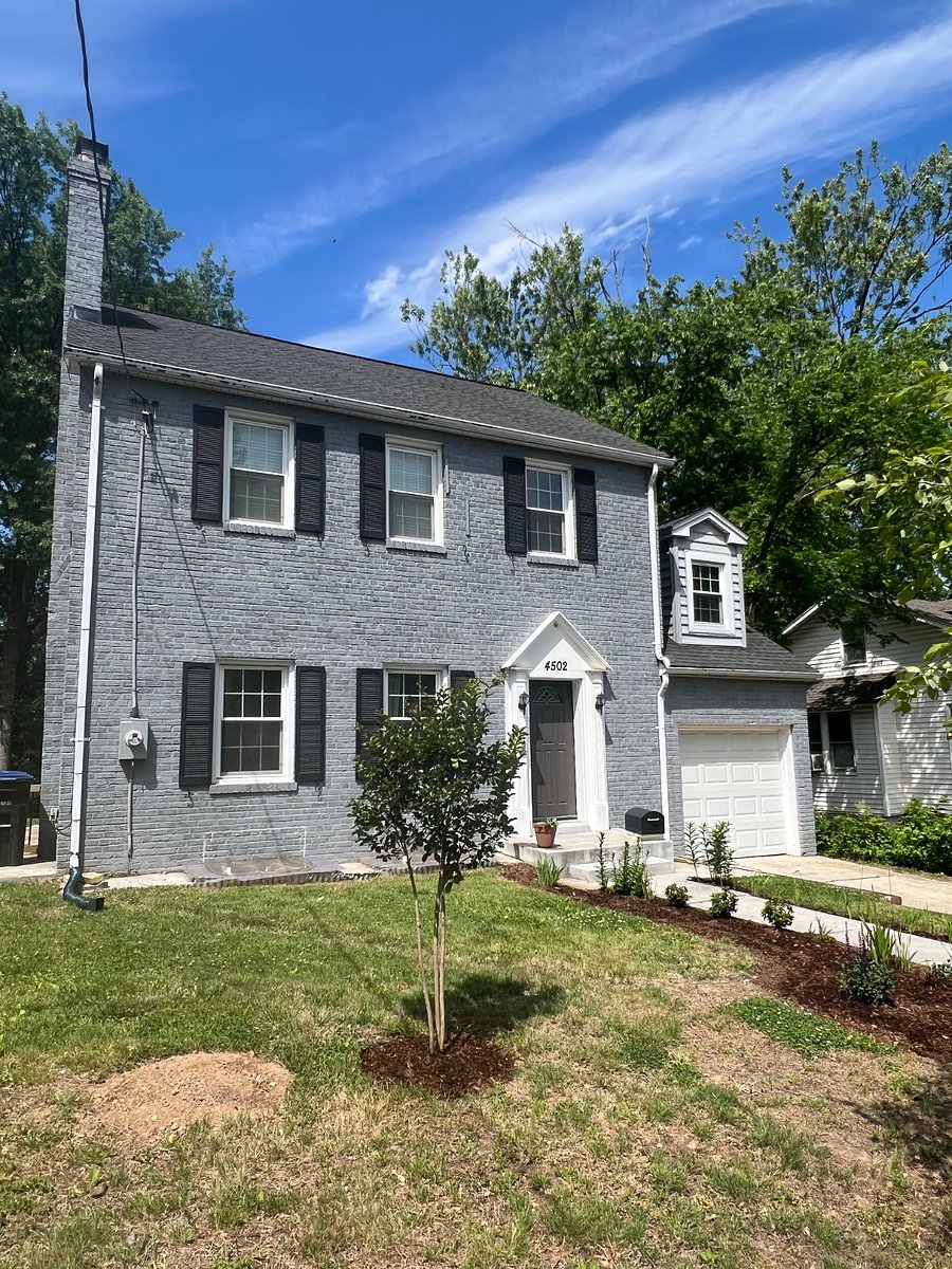 Front of the house, attached garage
