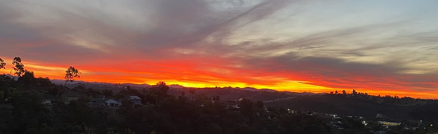 Sunrise from kitchen