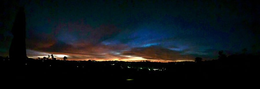 Sunrise from living room