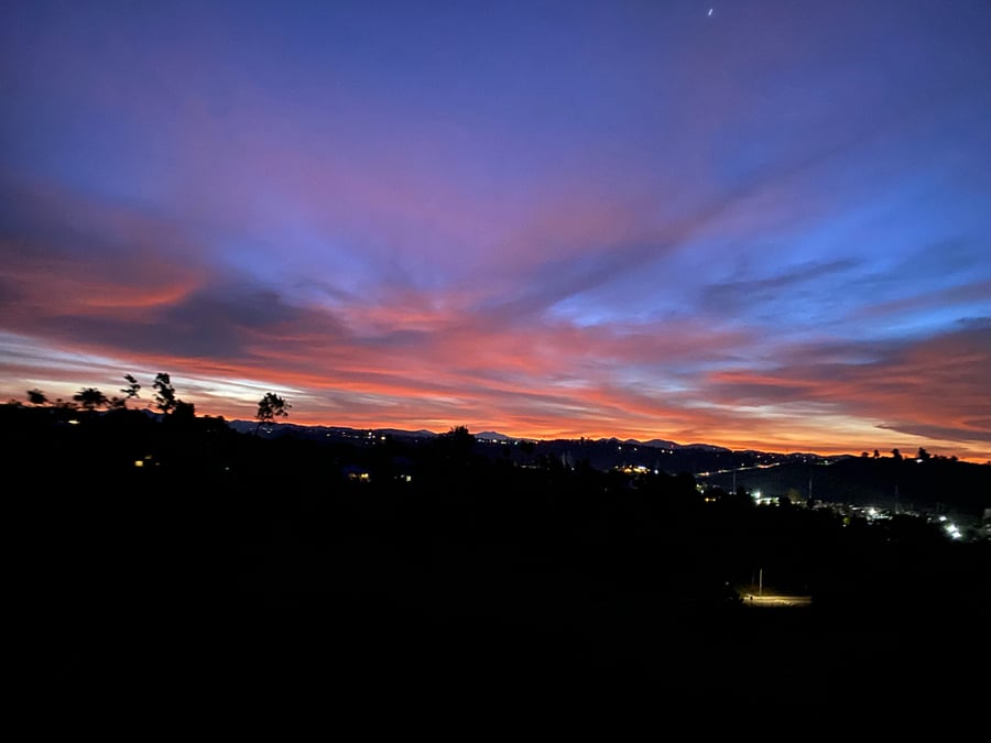 Sunrise from dining room