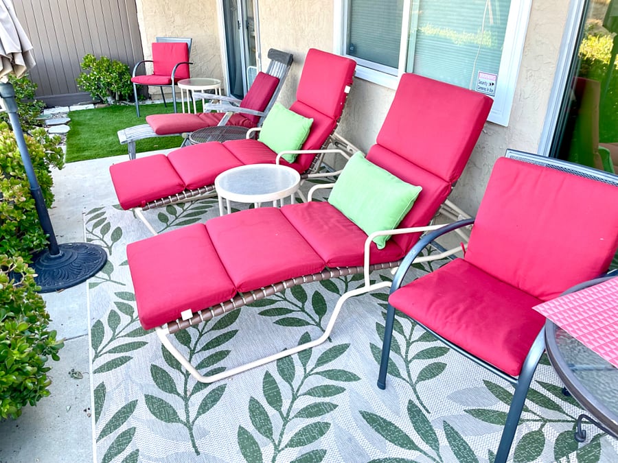 Three lounge chairs