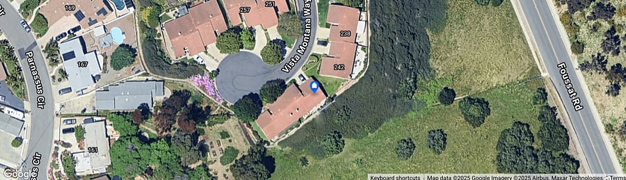 Aerial view of cul-de-sac