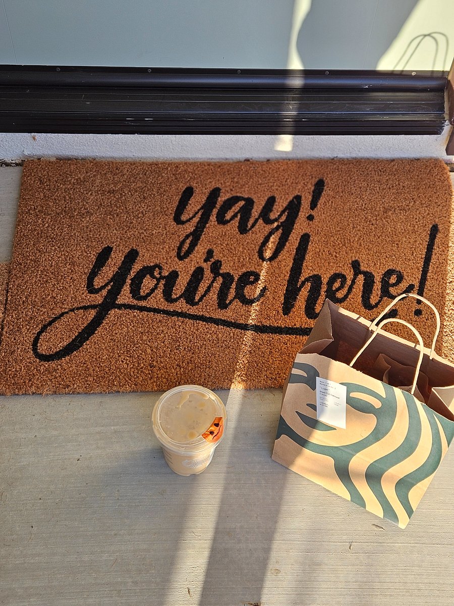 Starbucks is a quick walk away. If you want to multi-task.
