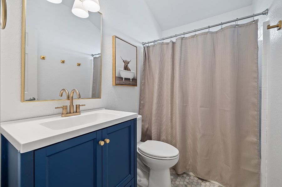 Updated guest bath.