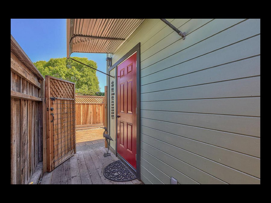 Entrance from shared patio