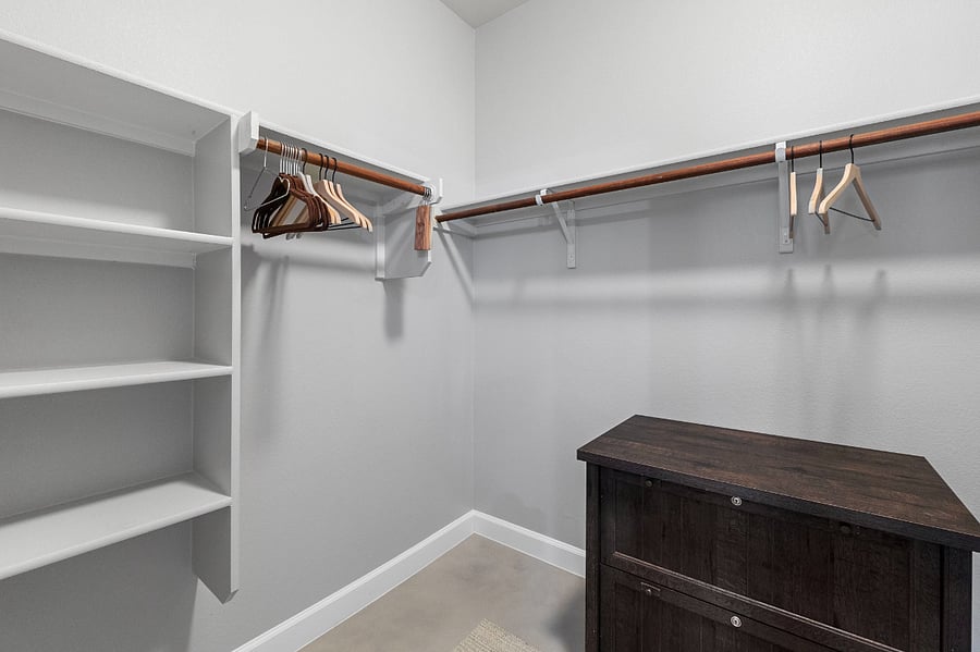 Master bedroom walk-in closet.