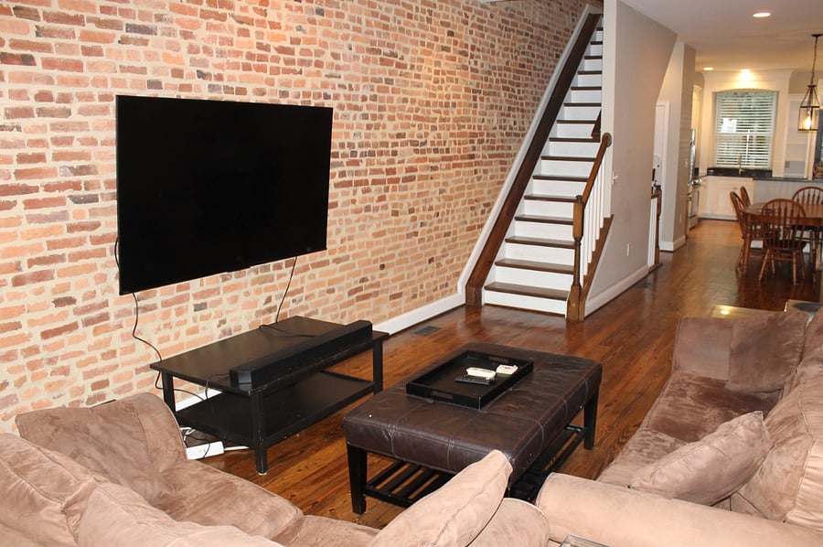 Very clean and spacious living area.