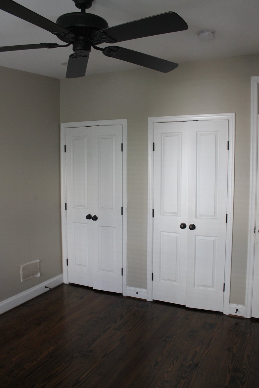 Second bedroom closets. 