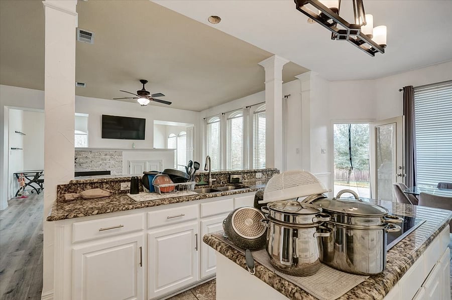 Kitchen looking into family room.