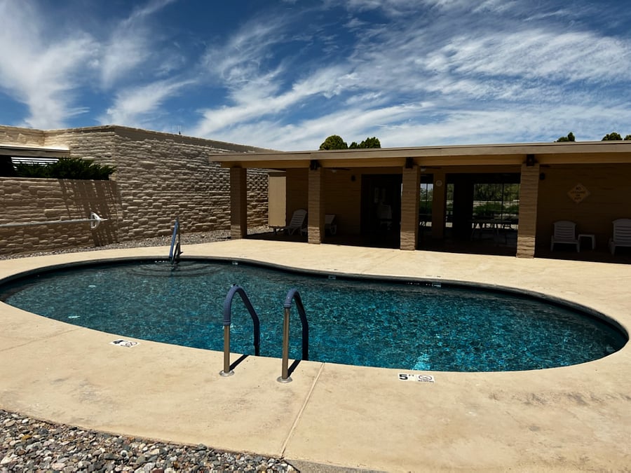 non heated community pool