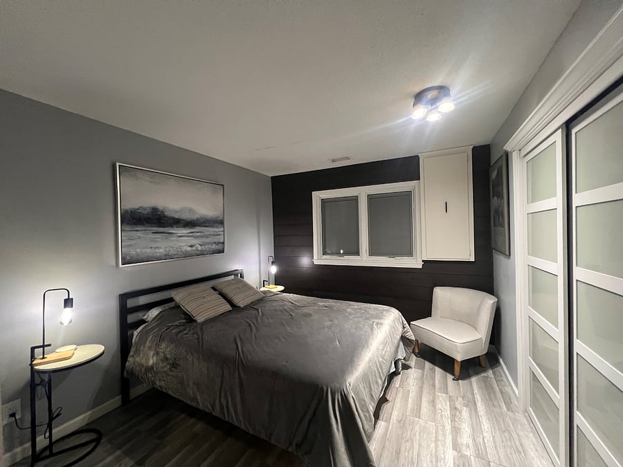Downstairs bedroom. Very quiet and private.
