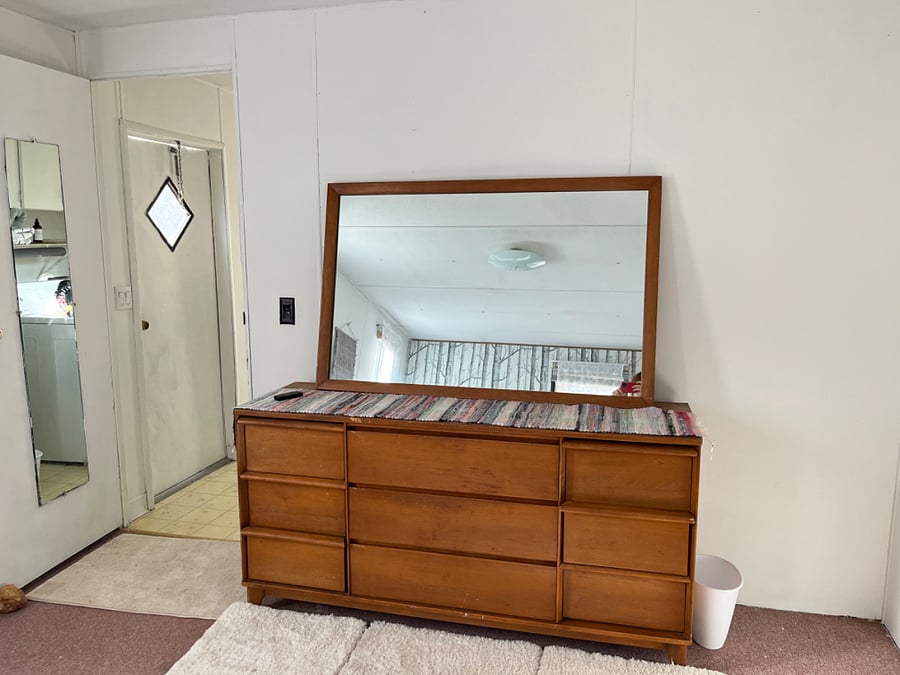 The dresser for the master bedroom. The wall-length closet has plenty of space.