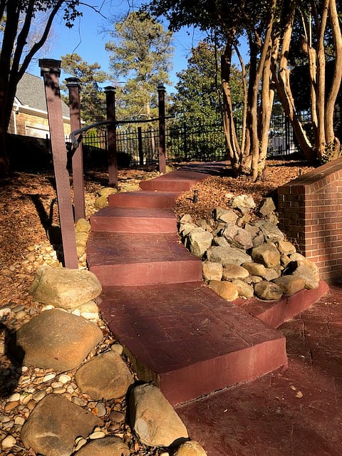 Patio Steps To Parking