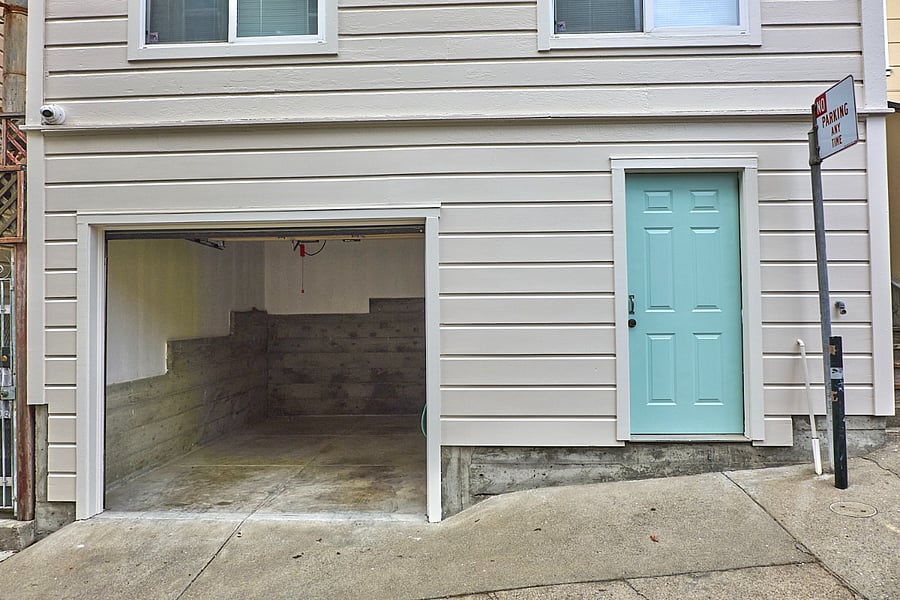 Garage can fit 1 small, compact car with the dimensions of: 180 L x 71 W x 56-57 H. ***Please be advised that anything bigger will NOT fit***