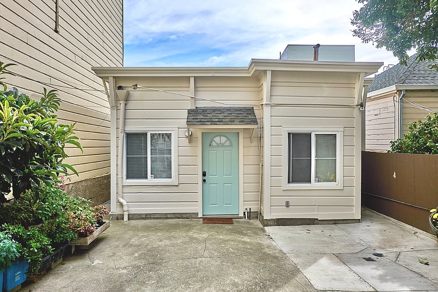 Exterior view of the cottage. Front yard for you to enjoy fresh air