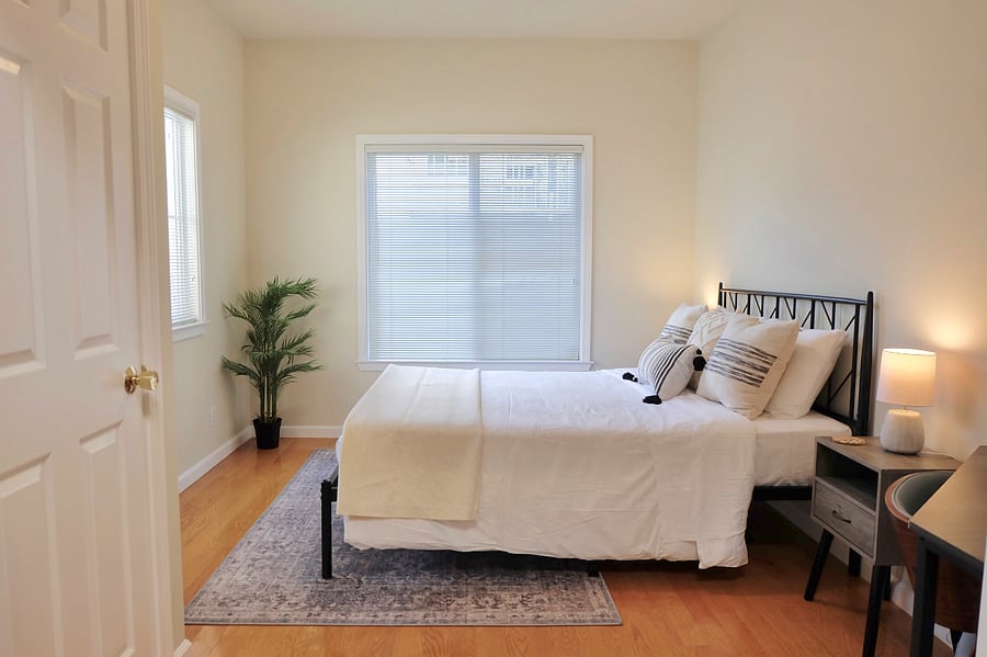 View looking into Bedroom 1