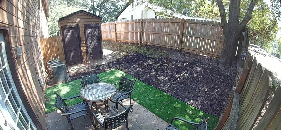 Semi-private patio