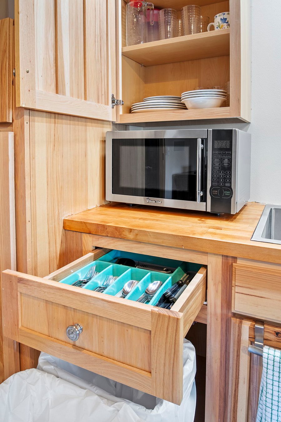 Microwave and silverware