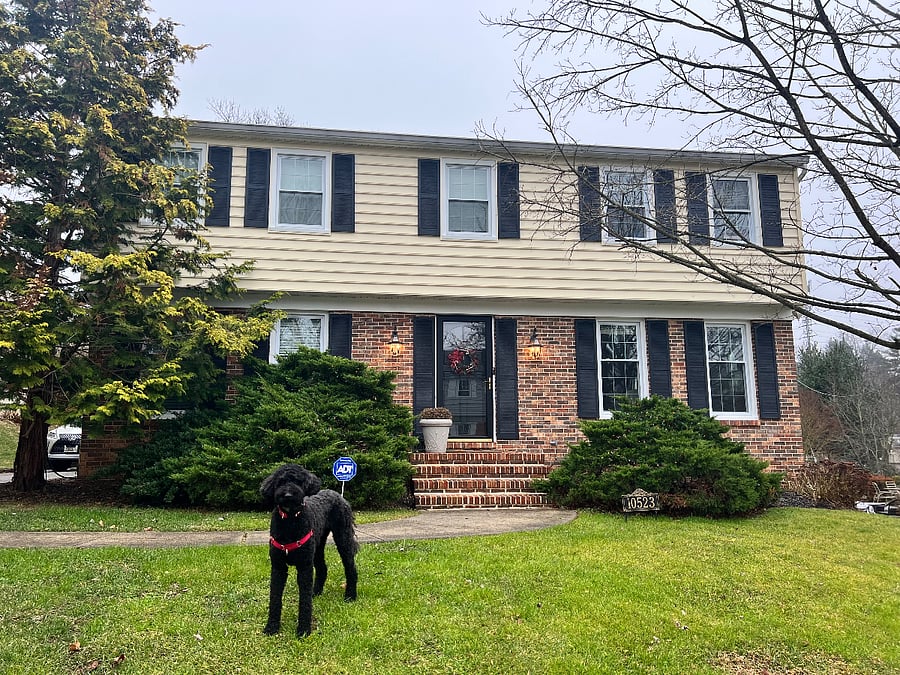 Exterior of Home. Must like dogs! He comes with the house.