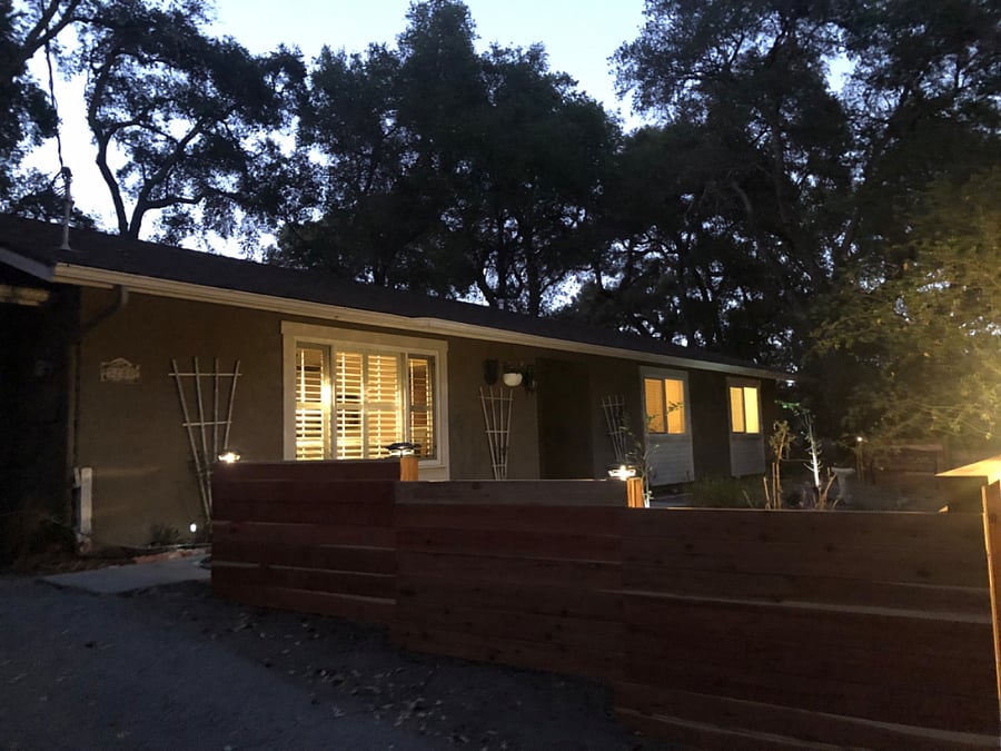 Secure and well lit front entry