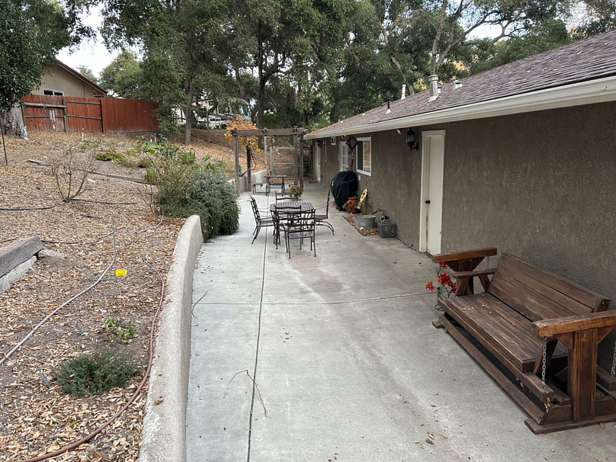 Plenty of room to relax in the backyard