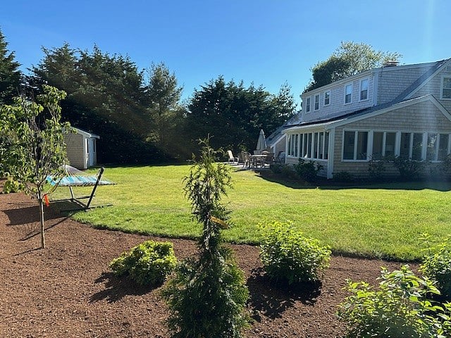 Backyard with Hammock