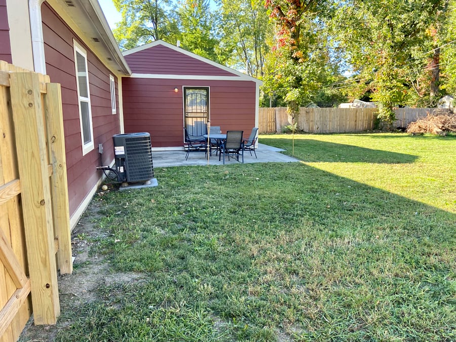 Fenced in Backyard