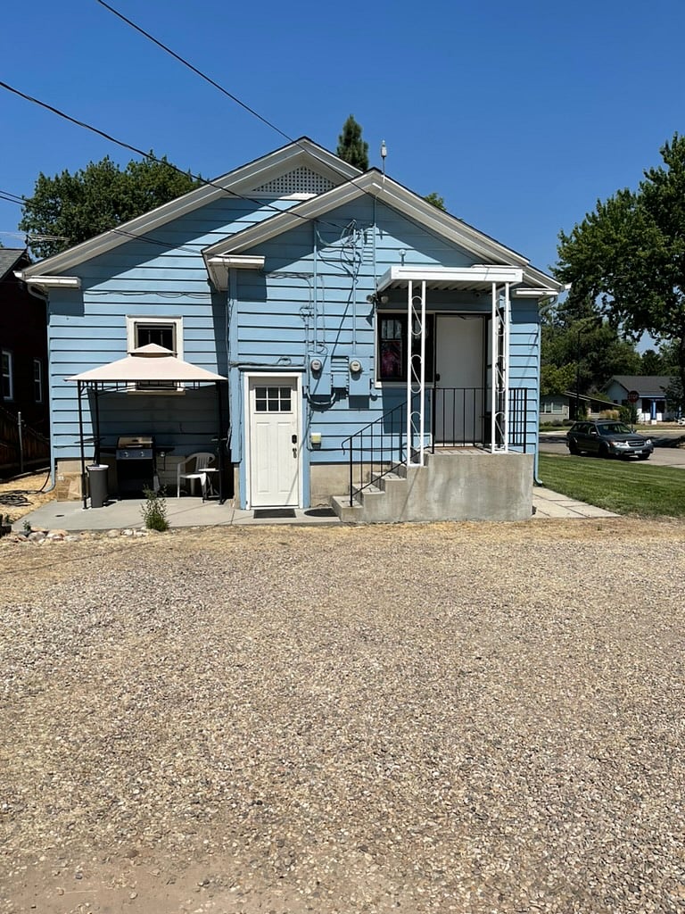 Backyard BBQ Gazebo/Covered area. Large off-street parking area. 
