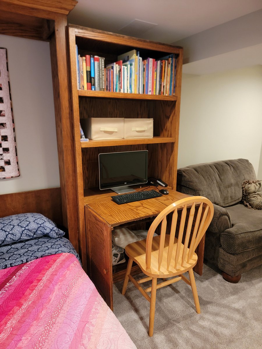 Computer Work area available.