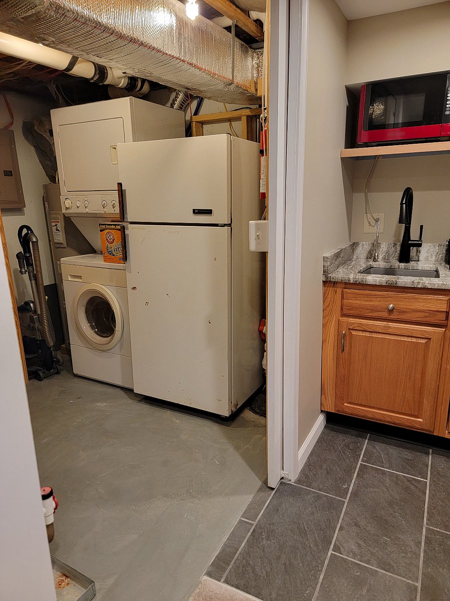 Washer and Dryer in unit.