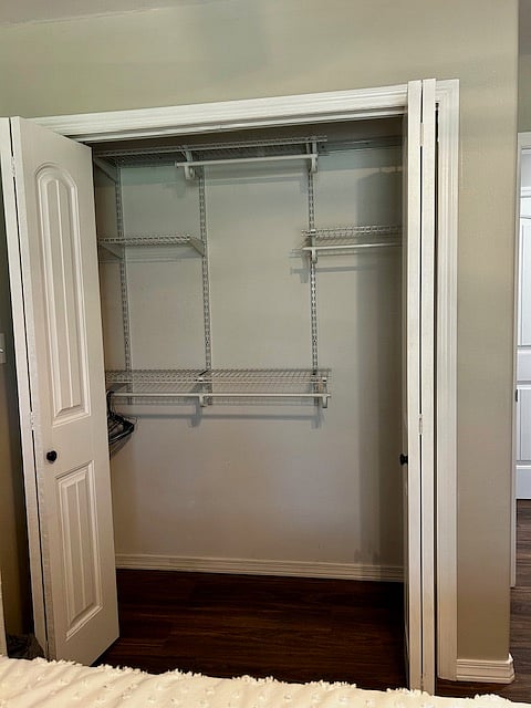 Roomy closet with storage