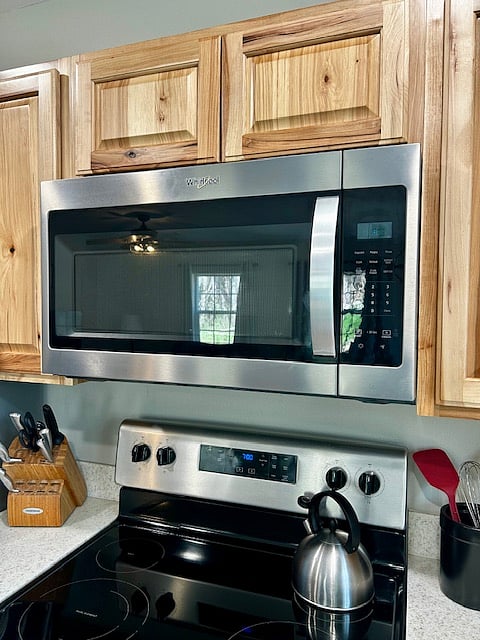 Full size over-the-range microwave