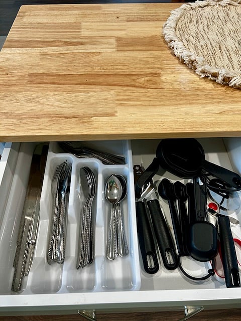 Silverware & basic cooking supplies
