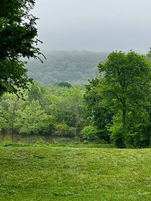 Rainy, misty morning overlooking the Arkansas River Basin