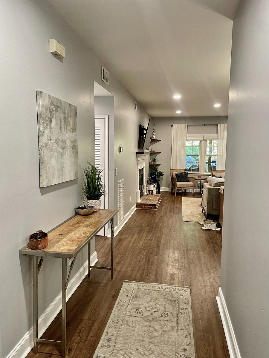 From Front door entry, home set up prior to full repaint and remodel