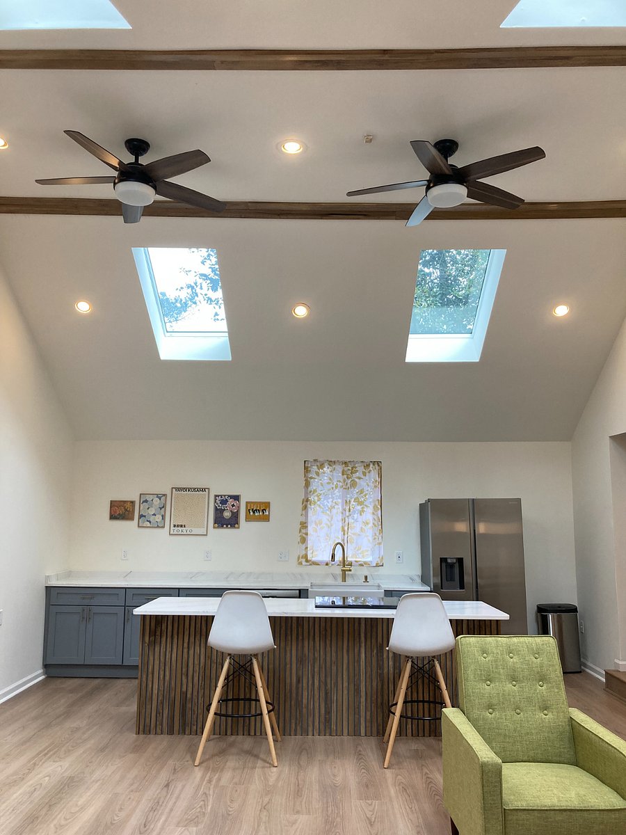 Great room with kitchen and living room