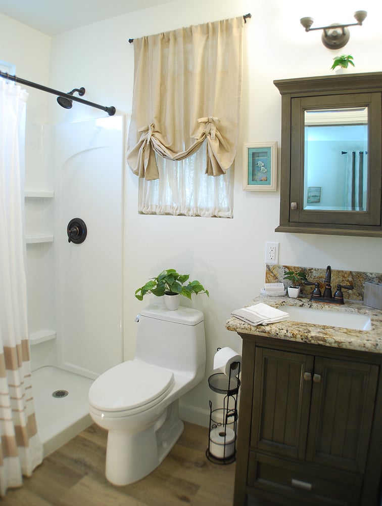 Includes hair dryer, emergency kit, towels and starter toiletries.