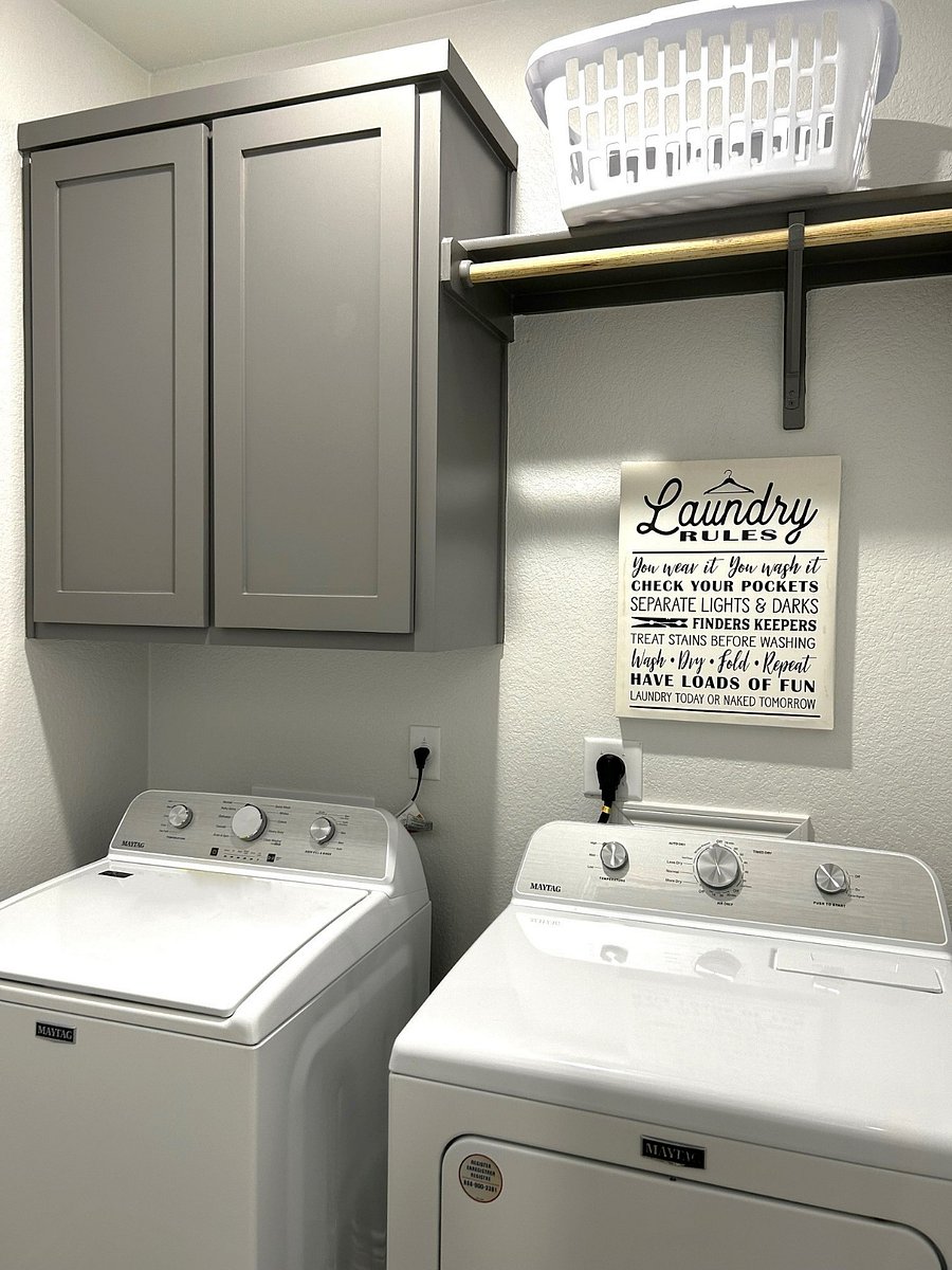 laundry room with washer and dryer