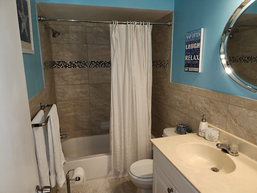 Upgraded bathroom