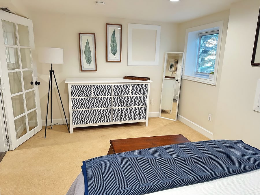 Bedroom with plenty of clothing storage and large closet